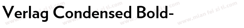 Verlag Condensed Bold字体转换